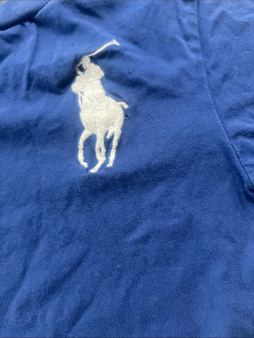 Polo by Ralph Lauren Red 'POLO' Graphic Tee with Blue Polo Logo Tee - Picture 6 of 7